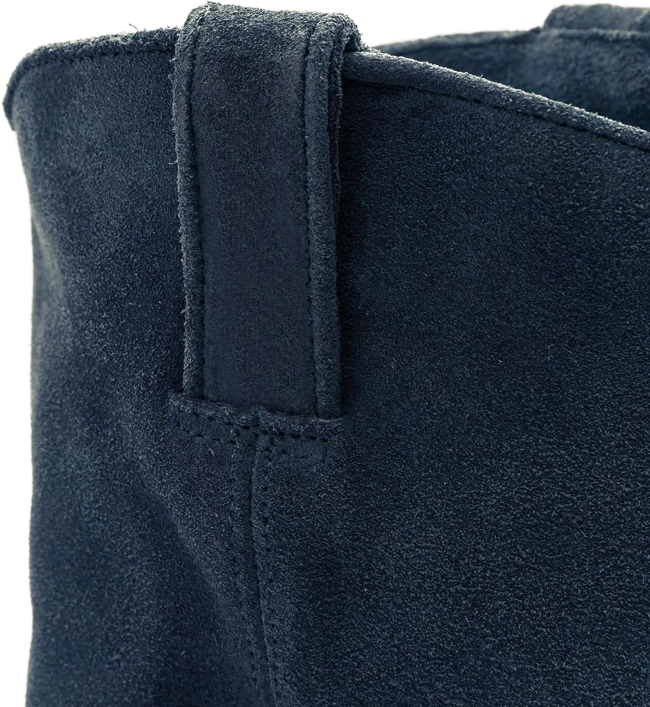 LEHOOR Women Low Stacked Heel Slouchy Knee High Western Boots Pointed Square Toe Velvet Suede 1.5" Chunky Heels Cowboy Boots Wide Calf Pull On Combat Boots Dressy Comfort Casual Winter Retro 4-13 M US