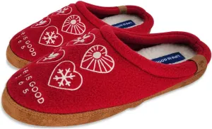 Life is Good Women's Moccasin Slippers, 303593W - Suede & Fleece Open Back Indoor/Outdoor Slip-Ons - Plush & Cozy Slides with Soft Foam & Rubber Soles Stylish & Comfy Available in Different Designs