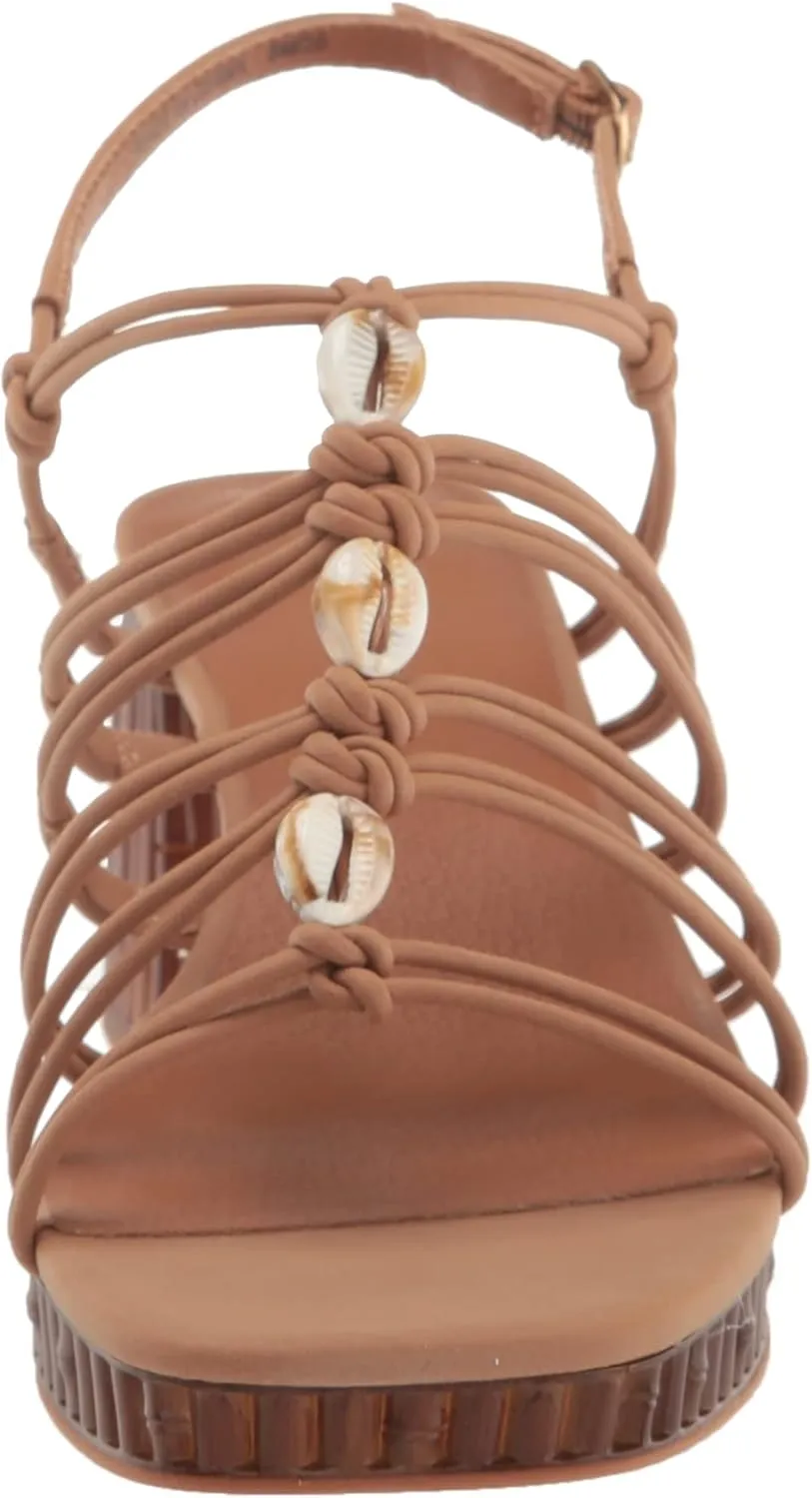 Lucky Brand Women's Bassie Strappy High Heel Sandal Heeled