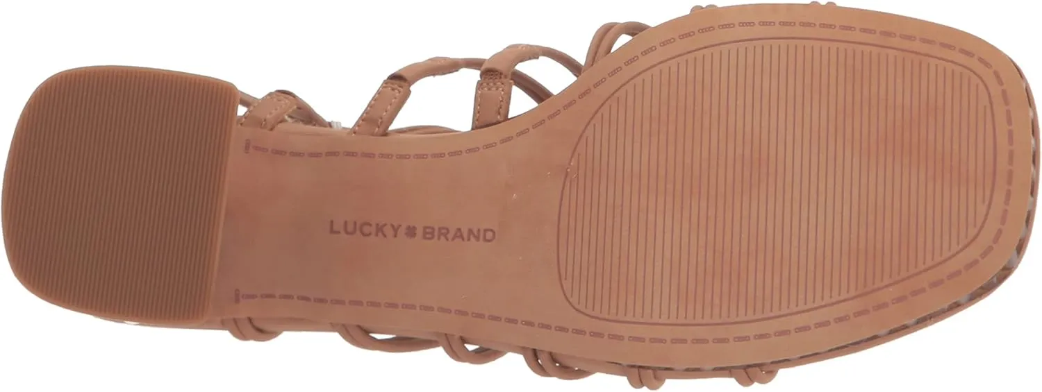 Lucky Brand Women's Bassie Strappy High Heel Sandal Heeled
