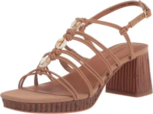 Lucky Brand Women's Bassie Strappy High Heel Sandal Heeled