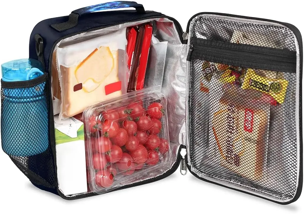 Lunch Box for Kids Boys Girls Water Dragon Kids Lunch Bag Insulated Lunch Bag Tote with Adjustable Shoulder Strap Teens Lunchbox Cooler School Picnic