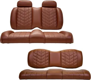 MADJAX Aviator Front & Rear Golf Cart Cushion Set | Premium Seat Back & Bottom Assemblies