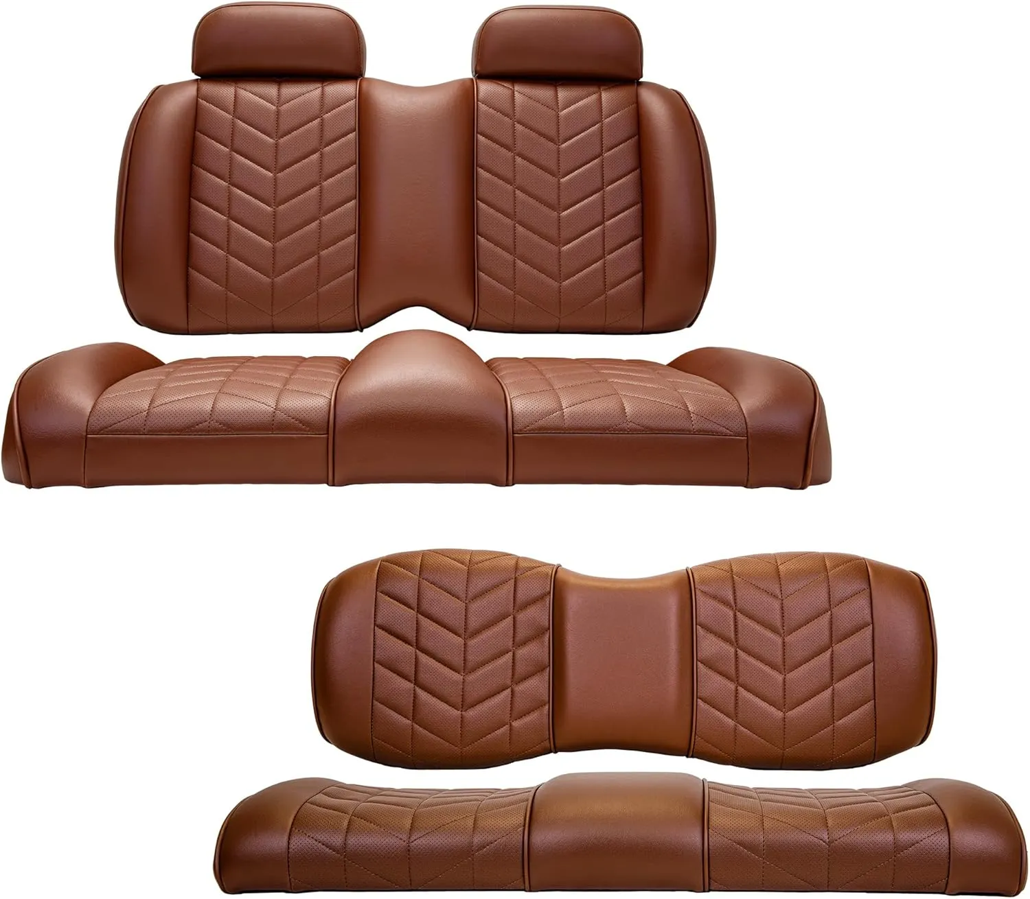 MADJAX Aviator Front & Rear Golf Cart Cushion Set | Premium Seat Back & Bottom Assemblies