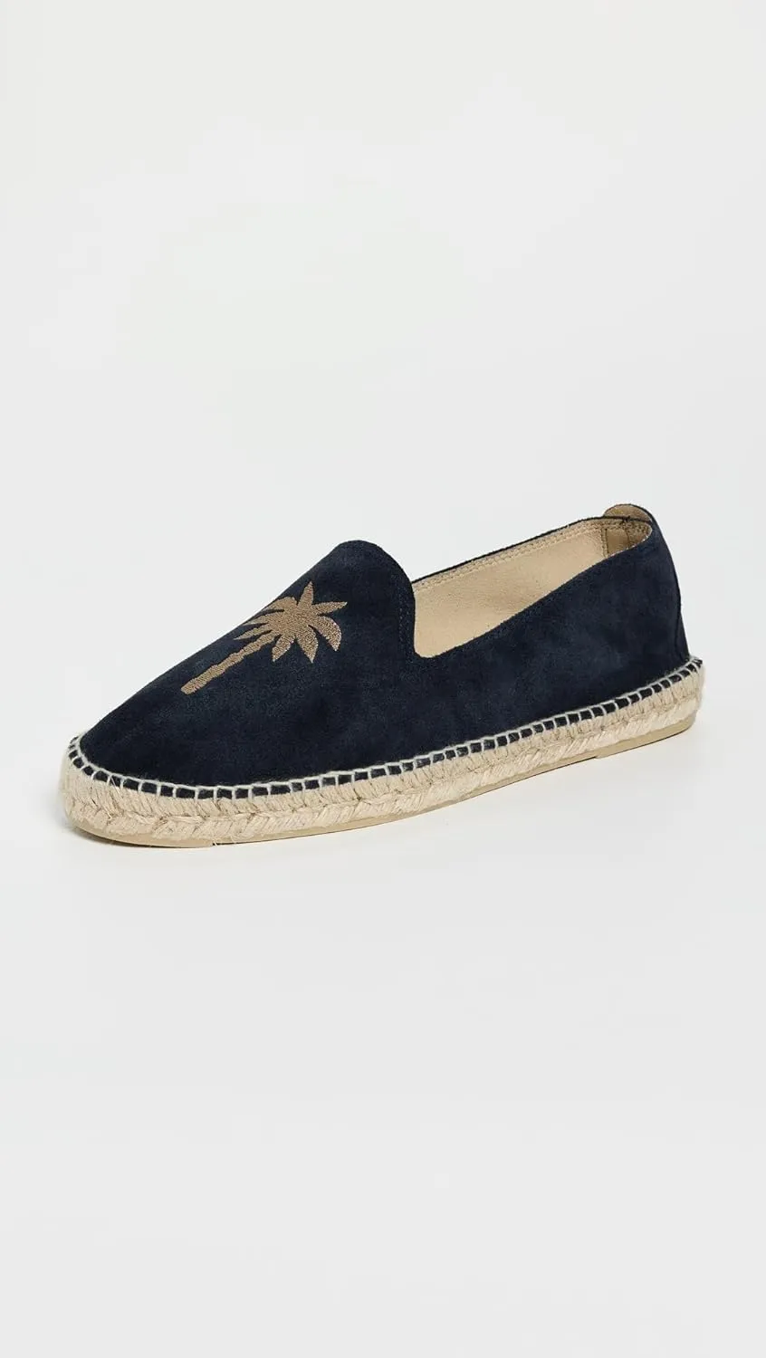 Manebi Men's Embroidered Suede Classic Espadrilles