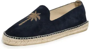Manebi Men's Embroidered Suede Classic Espadrilles