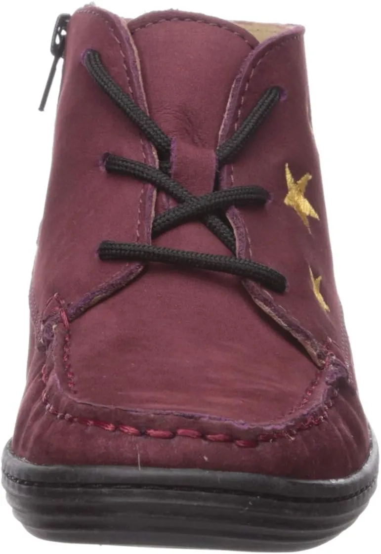 Marc Joseph New York Unisex-Child Leather Ankle Boot Embroidered Star Detail Loafer