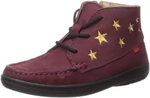 Marc Joseph New York Unisex-Child Leather Ankle Boot Embroidered Star Detail Loafer