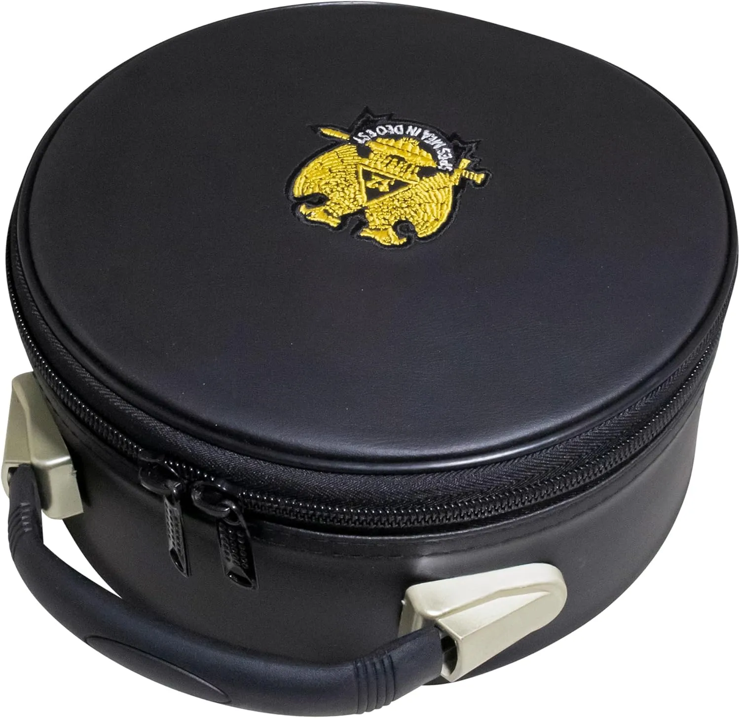 Masonic Scottish Rite 32 Degree Double Eagles Crown Cap Case Black, Freemason Hat Carrying Box