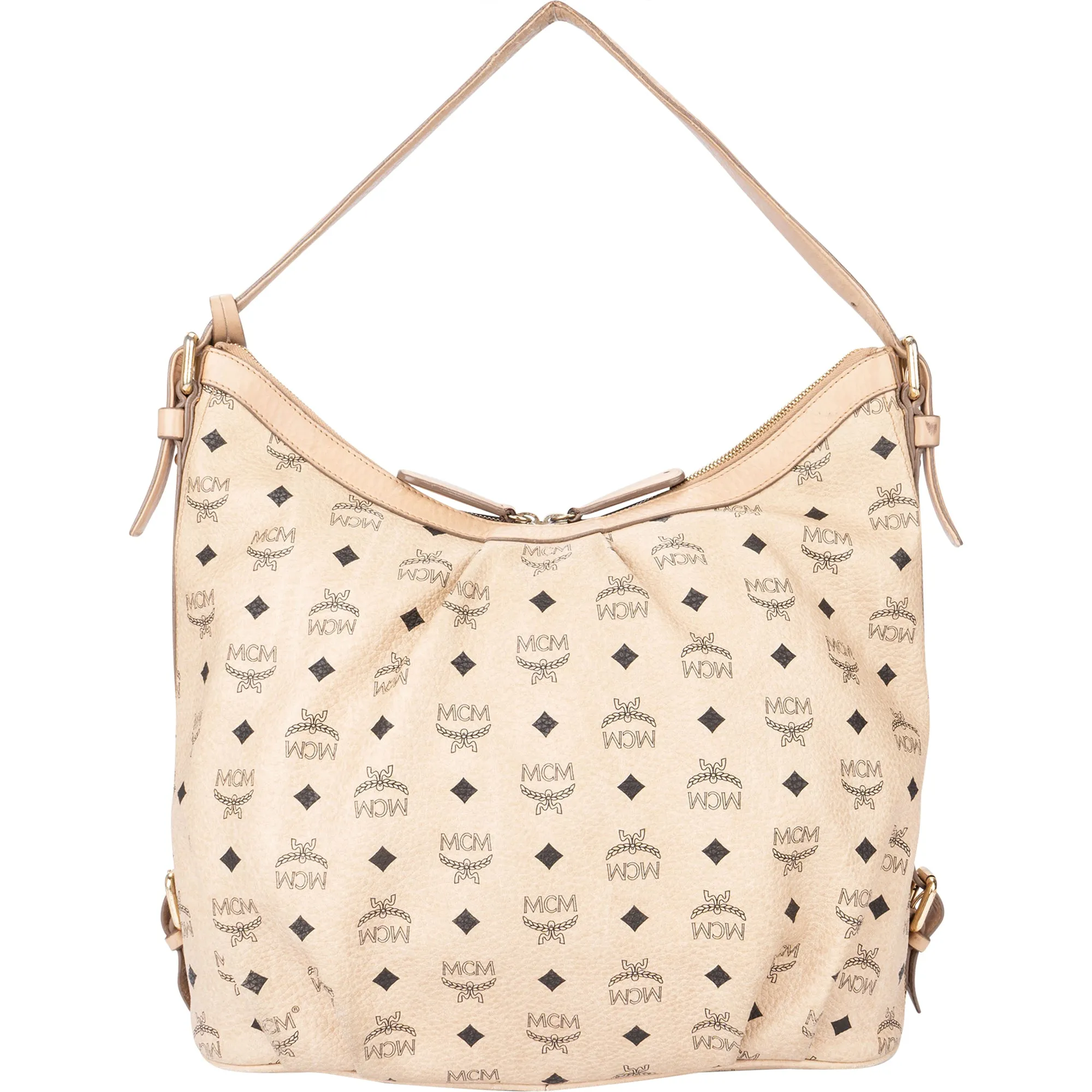 MCM Visetos Monogram Hobo Bag