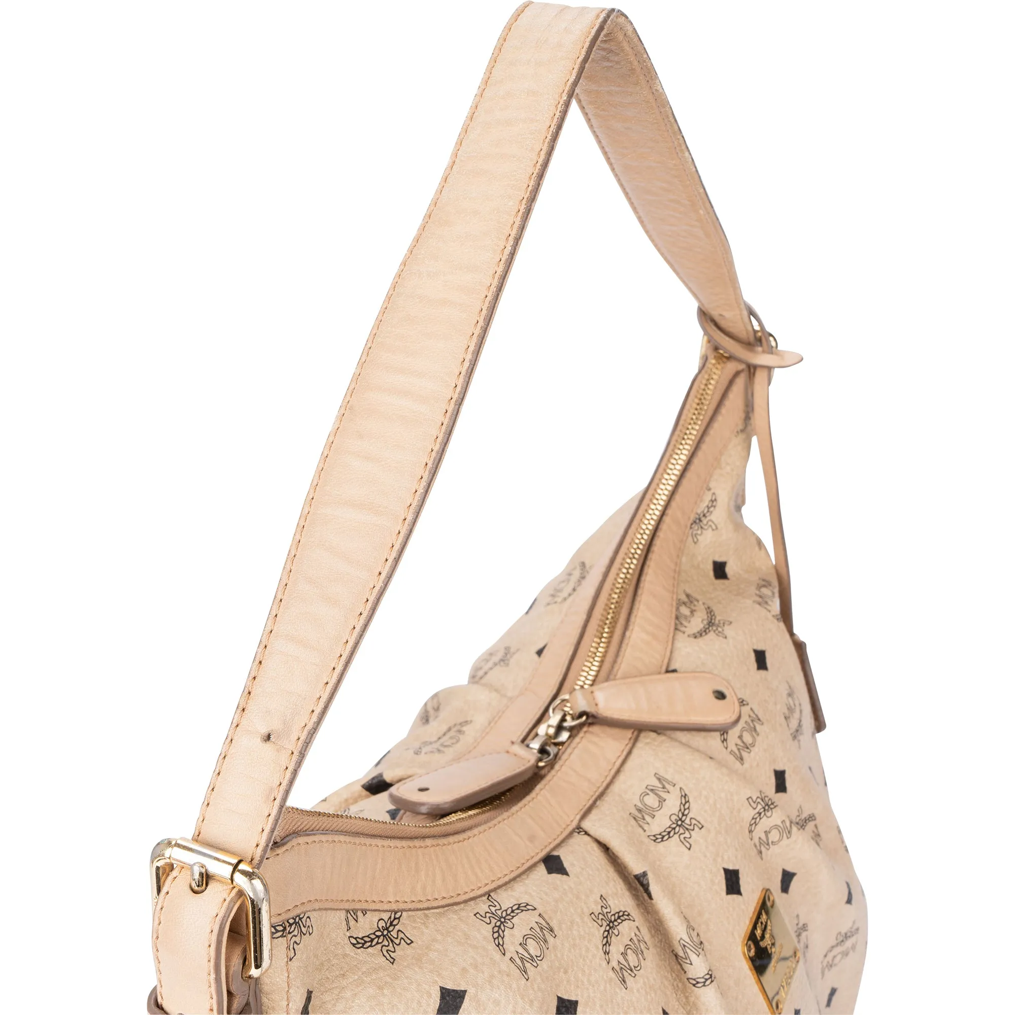 MCM Visetos Monogram Hobo Bag