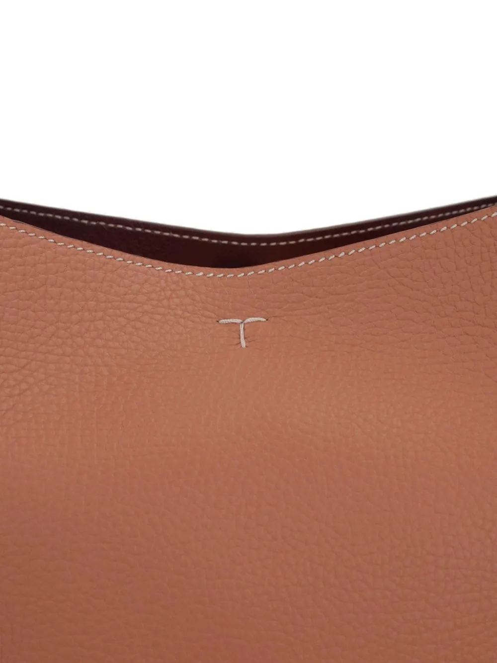 Medium leather bucket bag