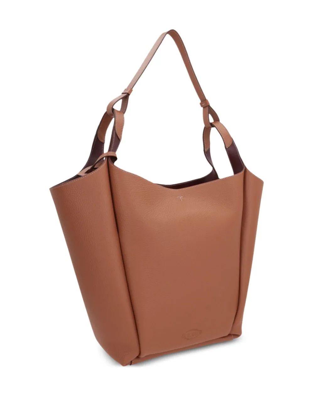 Medium leather bucket bag