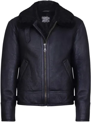 Men's B3 'Air Force' Real Shearling Sheepskin Aviator Pilot Flying Jacket