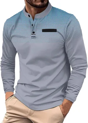 Men's Clothing Autumn Thin Double Layer V Neck Long Sleeve T Shirt Fashion Casual Cotton Round Neck Base Fit