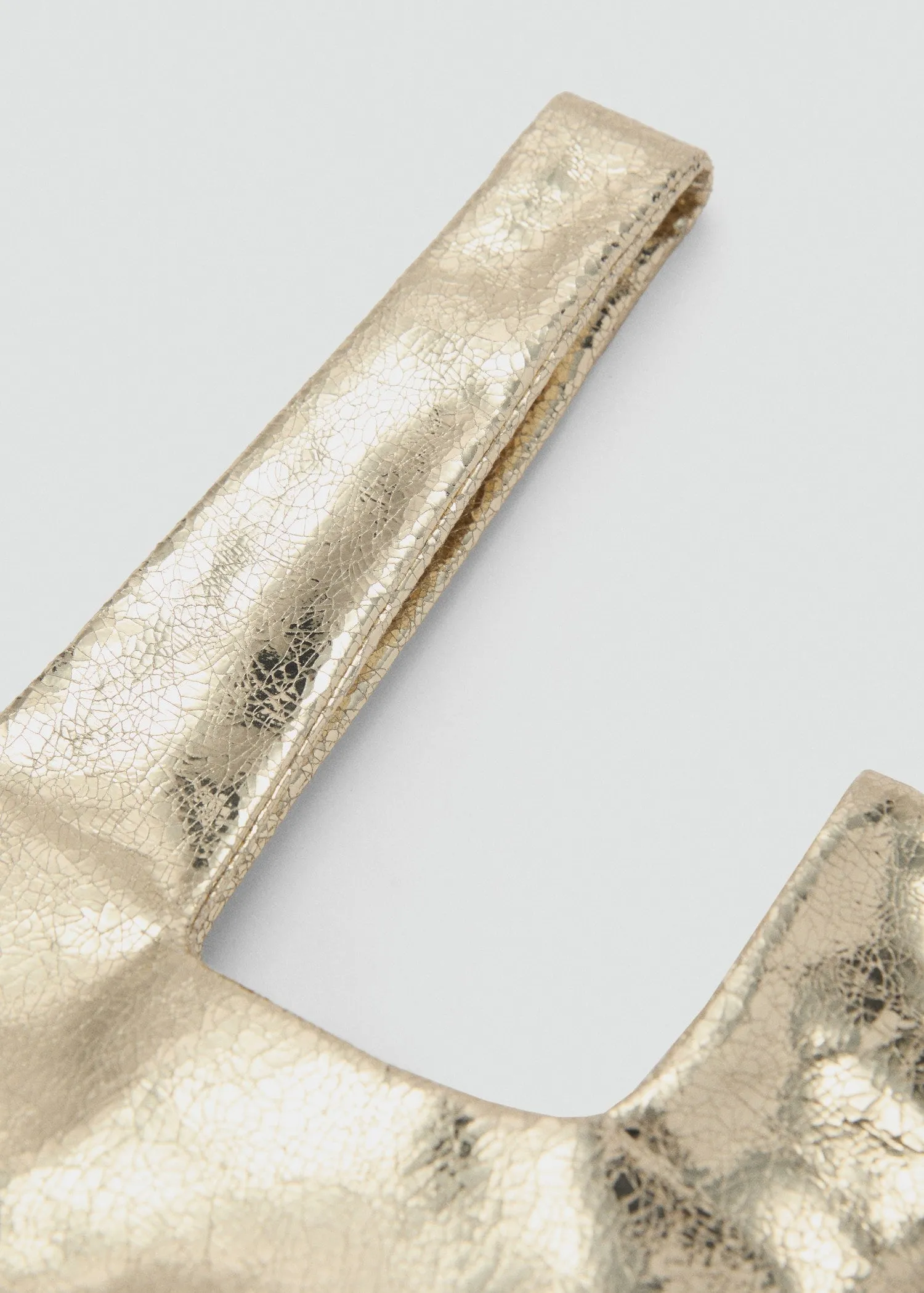 Metallic handbag
