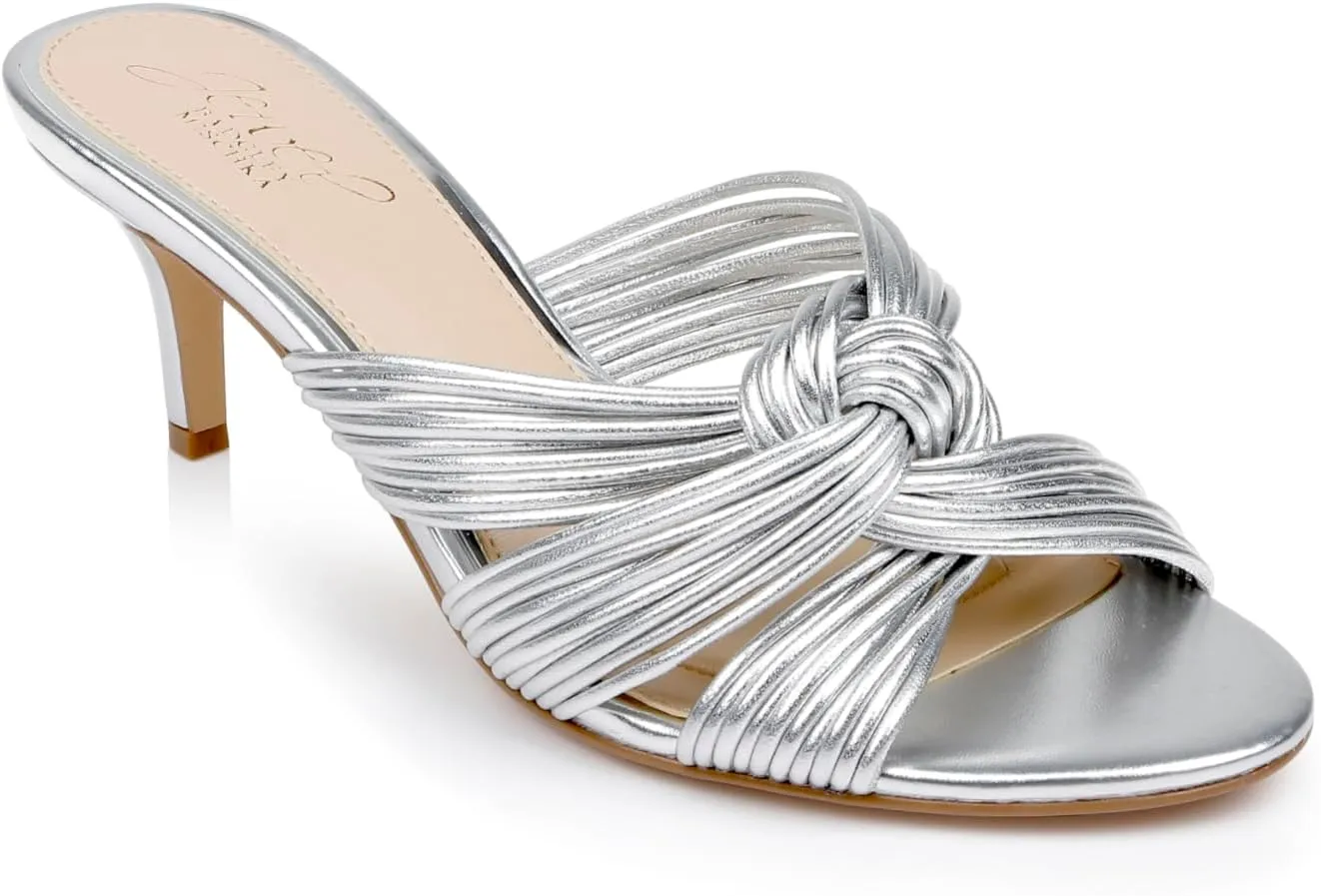 Mia Twisted Leather Mules