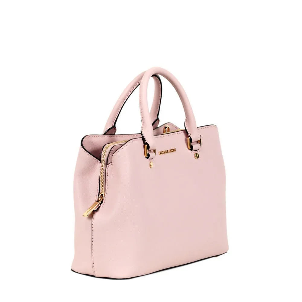 MICHAEL KORS BLOSSOM LEATHER SAVANNAH SATCHEL