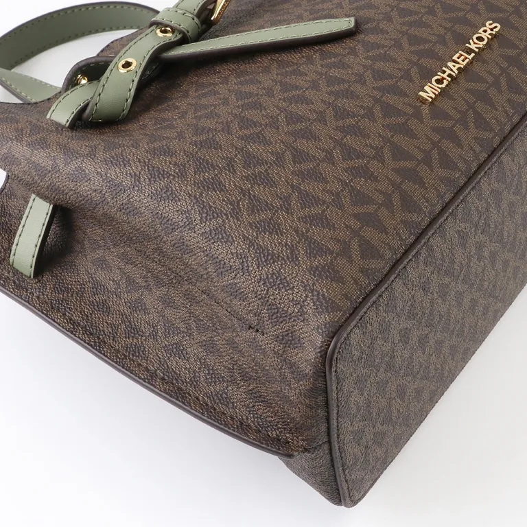 MICHAEL KORS Emilia Small Logo Satchel Bag with Detachable Strap for Crossbody Wear
