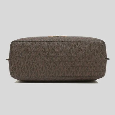 MICHAEL KORS Emilia Small Logo Satchel Bag with Detachable Strap for Crossbody Wear