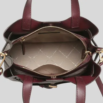 MICHAEL KORS Emilia Small Logo Satchel Bag with Detachable Strap for Crossbody Wear