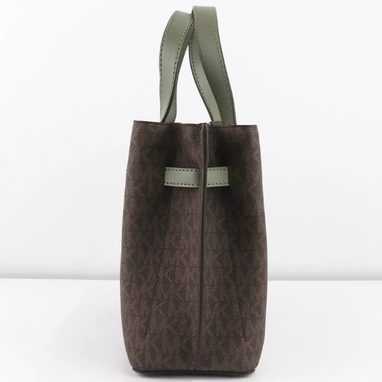 MICHAEL KORS Emilia Small Logo Satchel Bag with Detachable Strap for Crossbody Wear