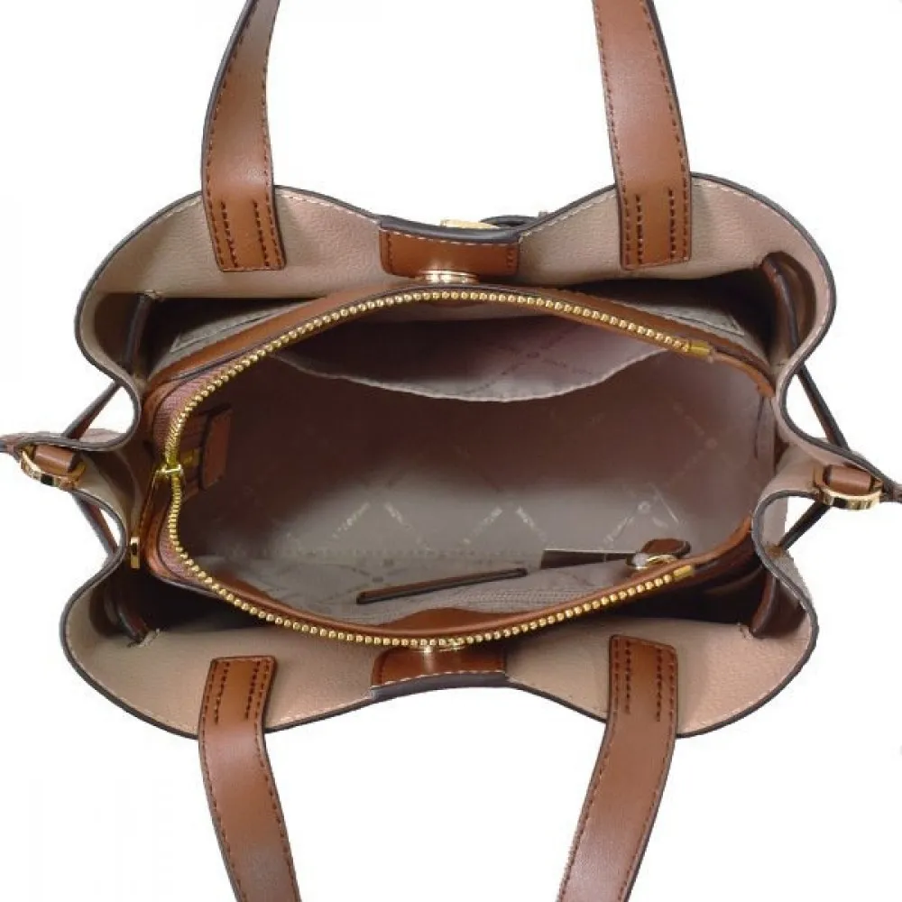 MICHAEL KORS Emilia Small Satchel Bag with Strap for Shoulder/Crossbody Wear