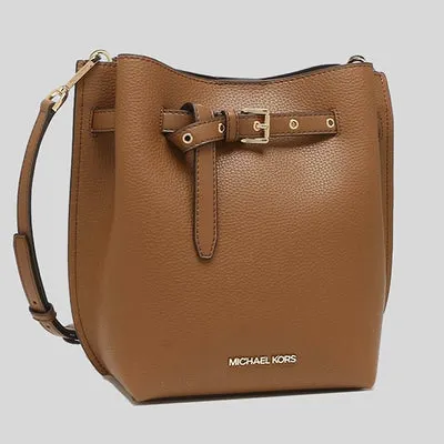 MICHAEL KORS Emilia Small Satchel/Bucket Bag with Crossbody Detachable Strap