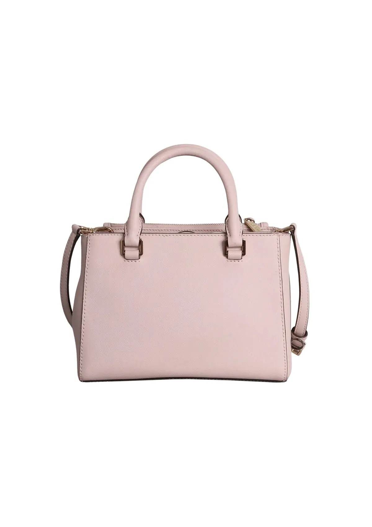 MICHAEL KORS GIBSON LEATHER SATCHEL CROSSBODY IN SOFT PINK
