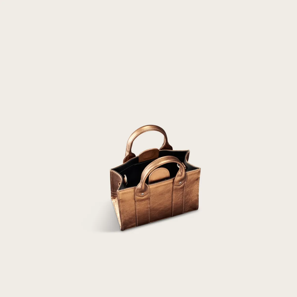 Mini Metallic Satchel