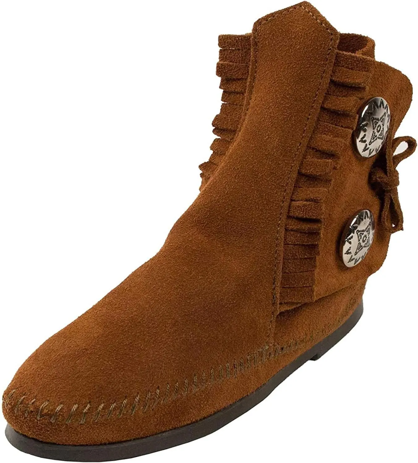 Minnetonka Women's 2 Button Hardsole Boot