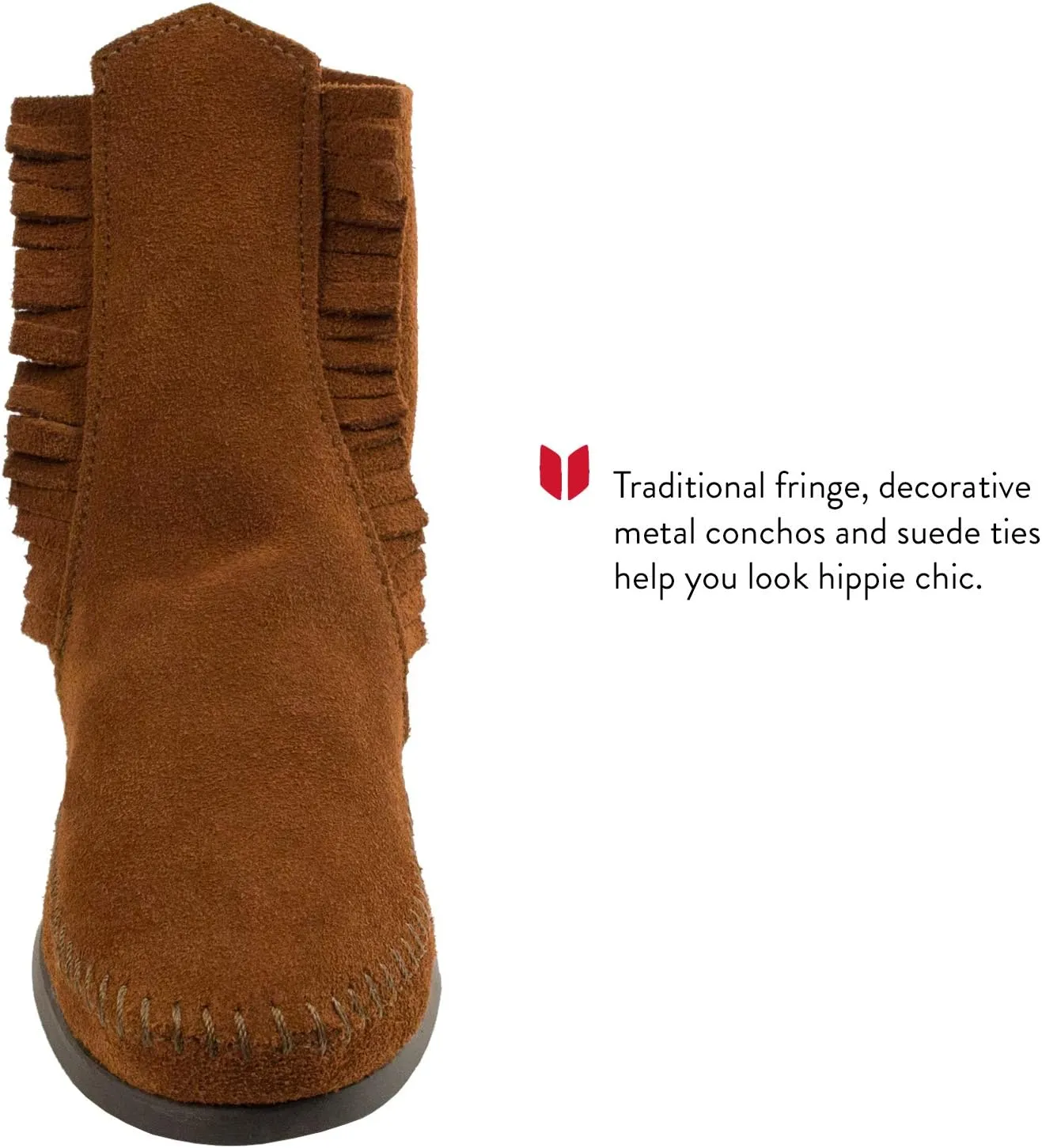 Minnetonka Women's 2 Button Hardsole Boot
