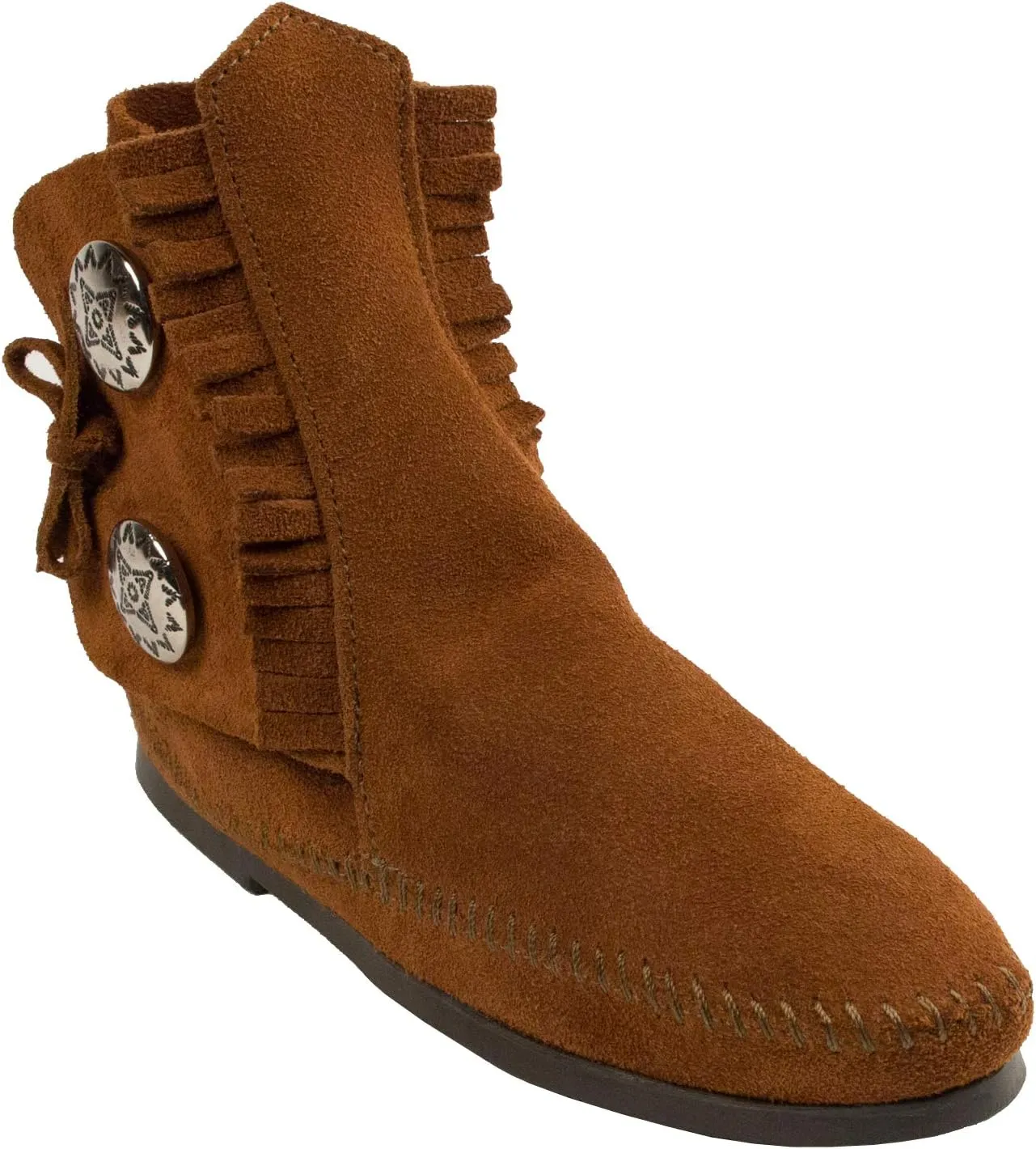 Minnetonka Women's 2 Button Hardsole Boot