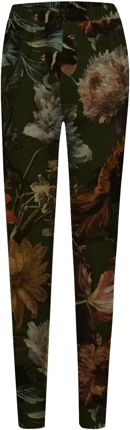Miyaomn Stylish Boho Printed Leggings for Women Skinny Comfy Stretchy High Waisted Tights Workout Athletic Fitness Yoga Pants