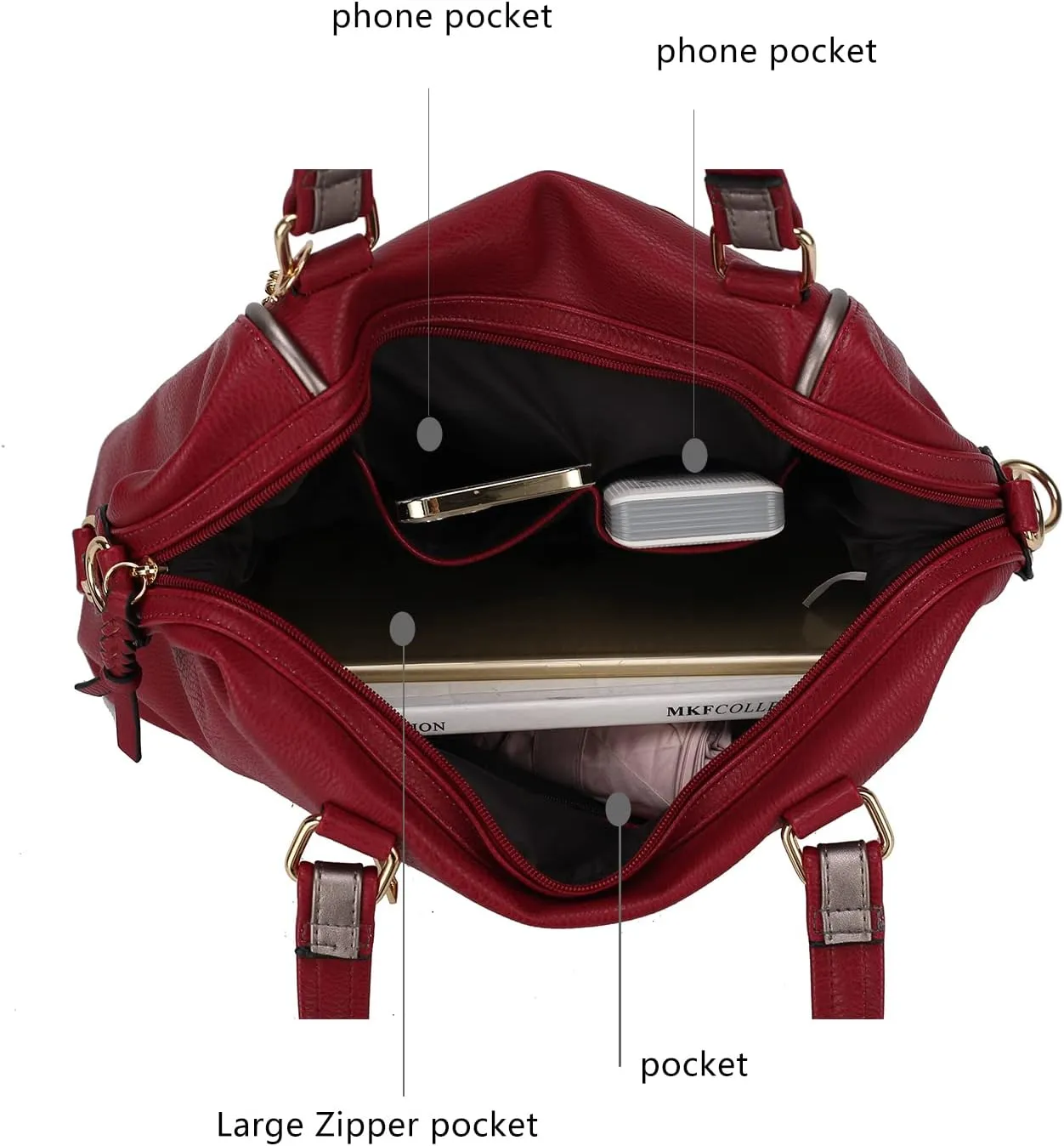 MKF Collection Tote Bag for Womens Top-Handle Satchel & Messenger Purse
