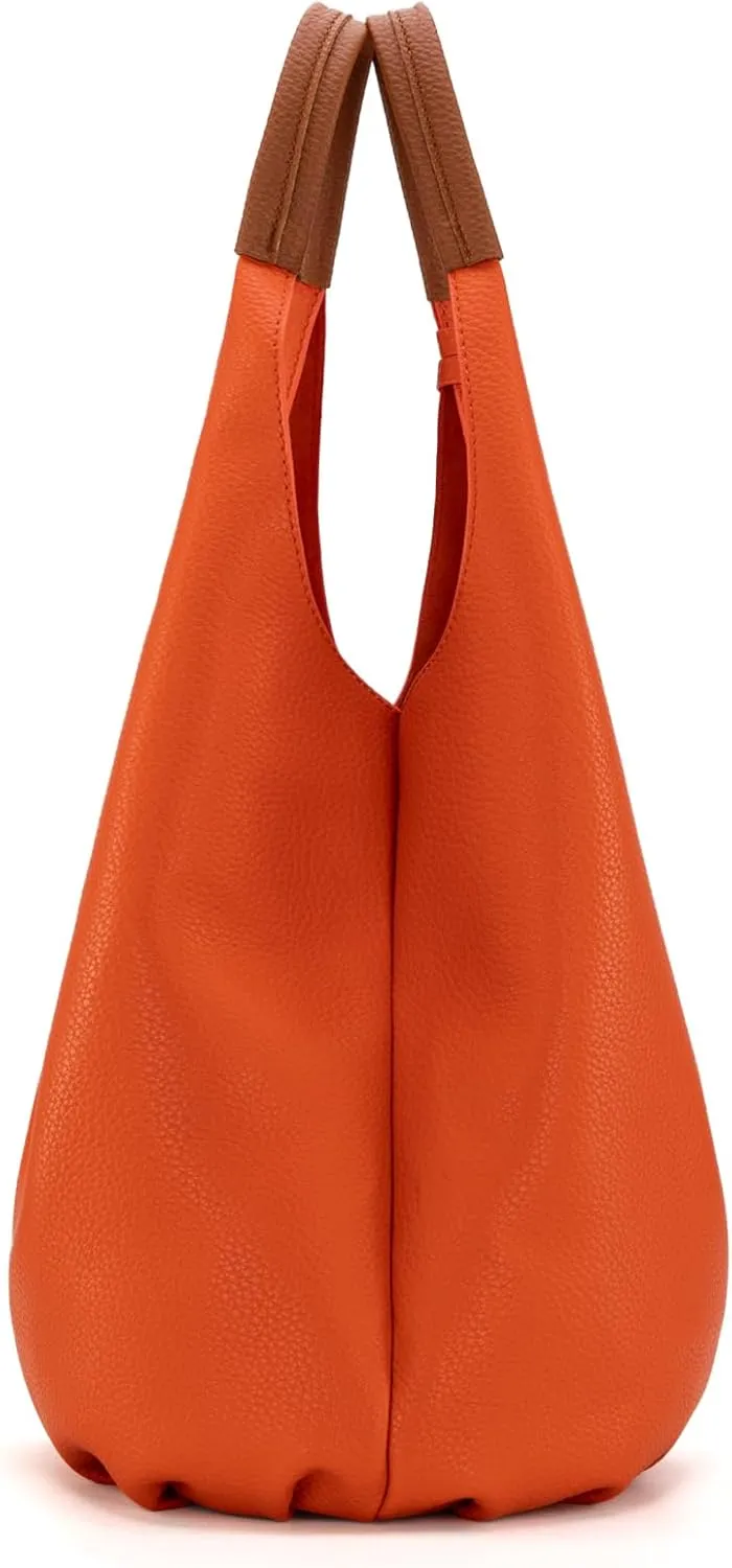 Montana West Hobo Bags for Women Slouchy Handbags 2PCS Tassels Shoulder Bag with Comestic Bag