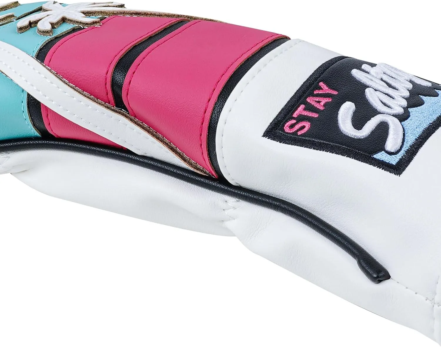 mytag Tropical Golf Headcovers, Coconut Tree Golf Head Covers for Woods and Driver, Putter Covers 3D Embroidery