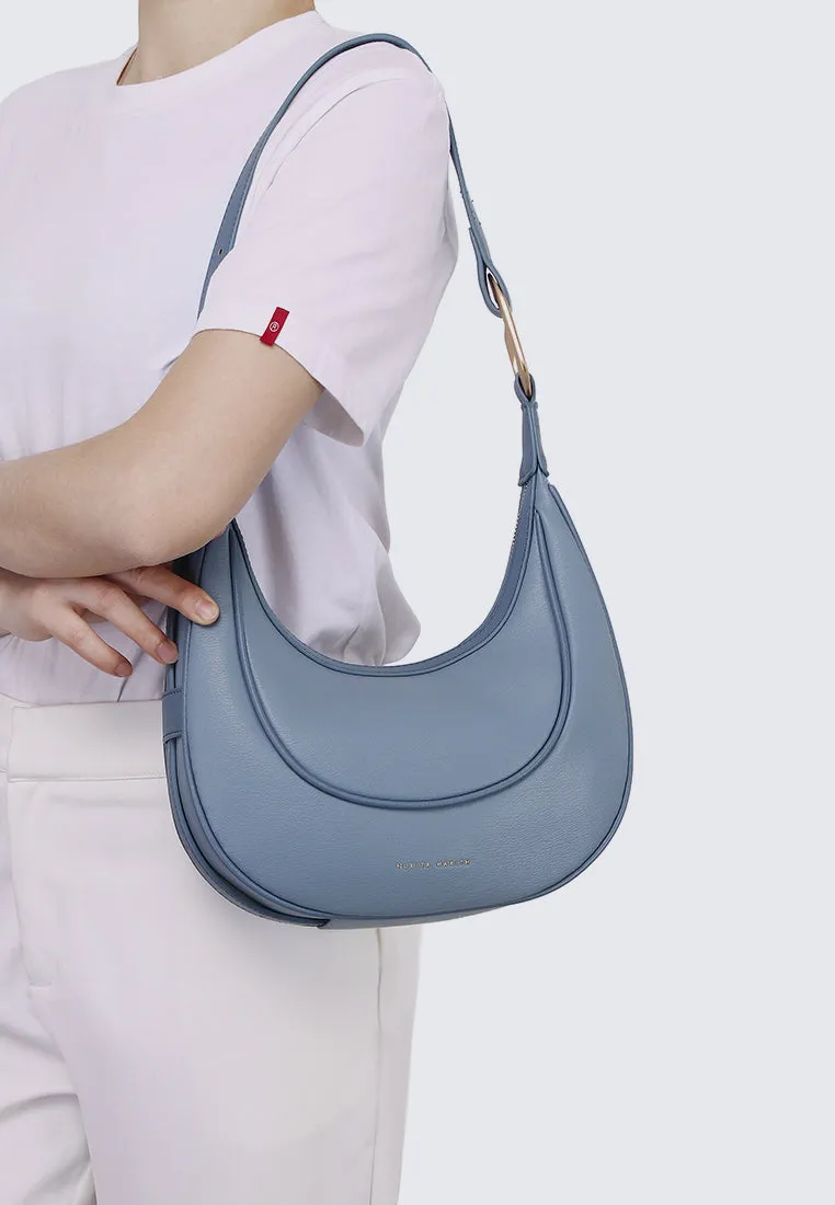 Nabilah Two-ways Hobo Shoulder (Steel Blue)