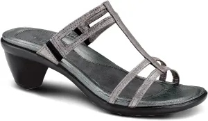 NAOT Footwear Women's Loop Slide Sandal Silver Threads 10 M US