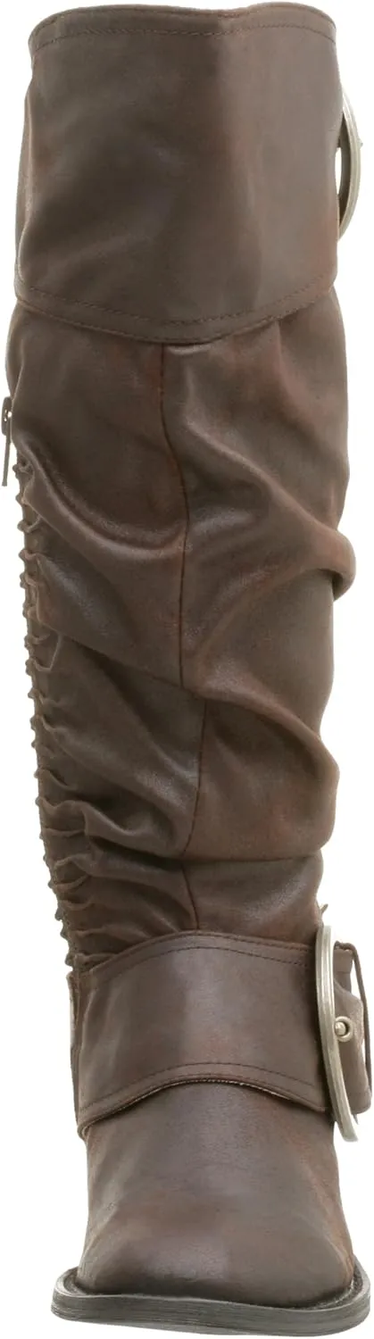 Naughty Monkey Women's Double B Tall Boot with Buckle