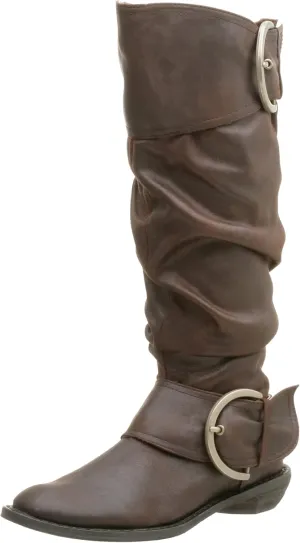Naughty Monkey Women's Double B Tall Boot with Buckle