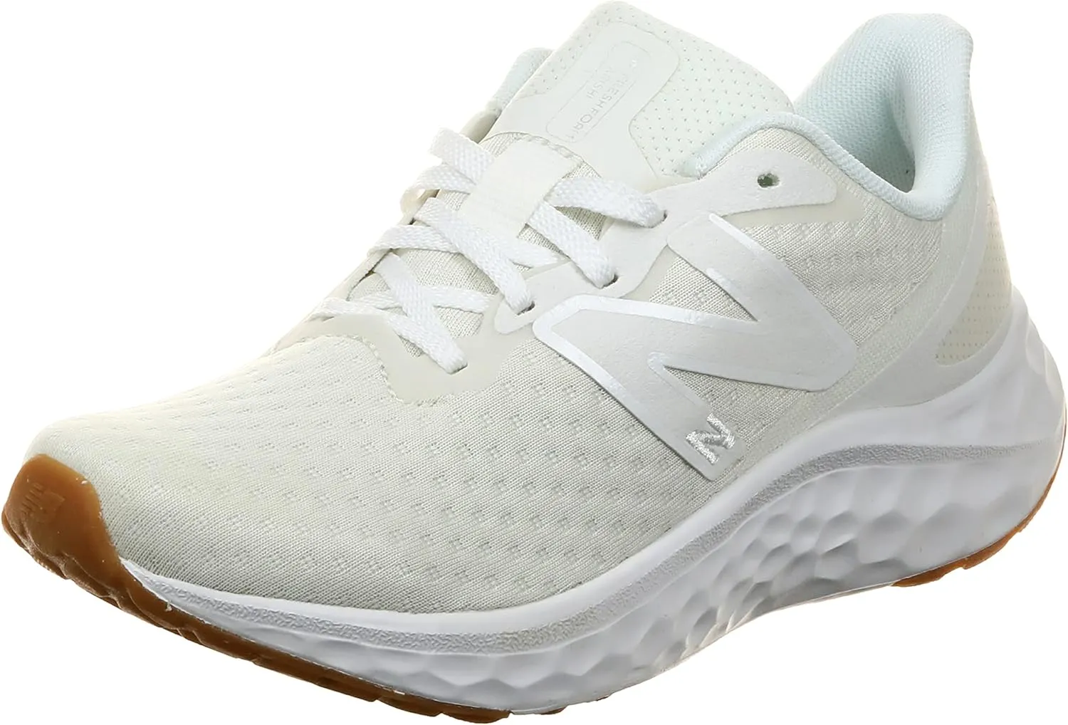 New Balance Women's Fresh Foam Arishi V4 Running Shoe, Raw Sugar/Gum, 7.5