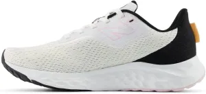 New Balance Women's Fresh Foam Arishi V4 Running Shoe, White/Black/Peach Blossom, 8