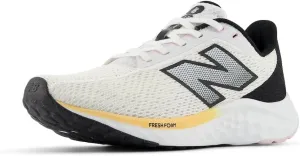 New Balance Women's Fresh Foam Arishi V4 Running Shoe, White/Black/Peach Blossom, 9