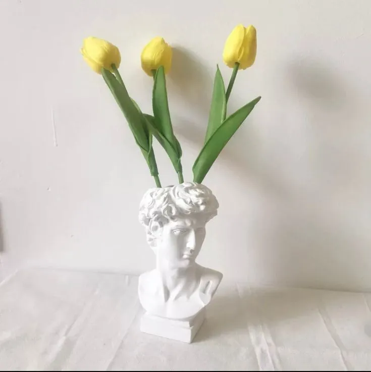 Nordic David Vase Multi-functional Decor Piece for Hydroponic Plants, Flower Arrangements, Makeup Brushes