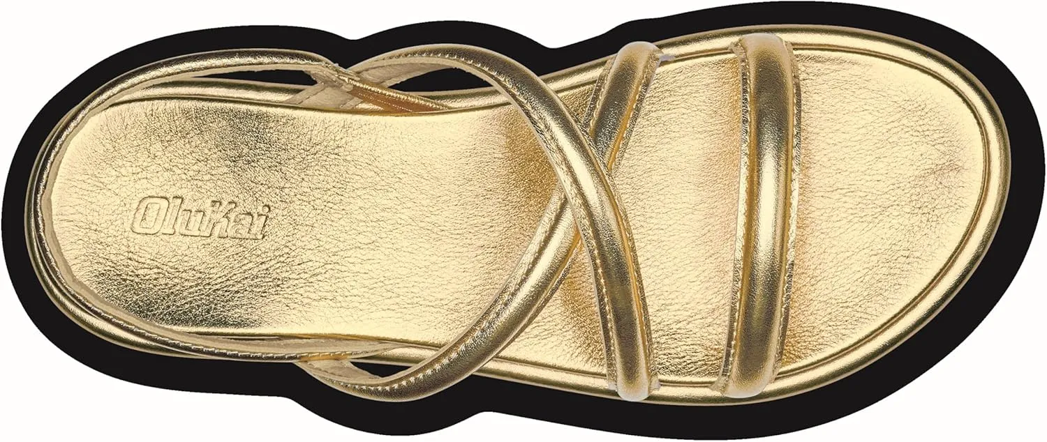 OLUKAI Tiare Women's Strappy Sandals, Premium Leather & Stylish Design, All-Day Comfort & Support