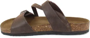 OUTWOODS Bork-56 Women's Strappy Buckle Slide Sandals