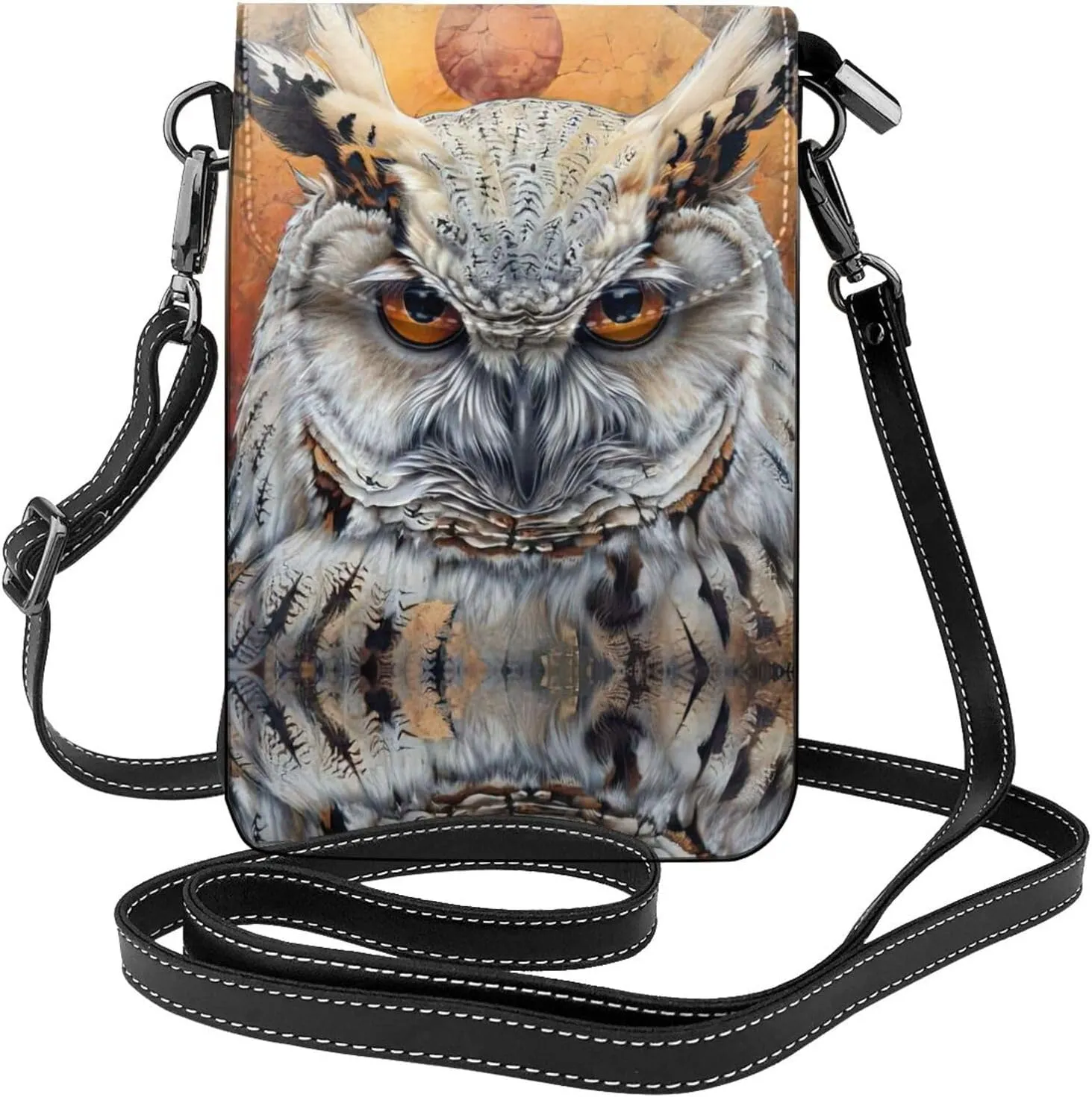 Owl Beliefs Crossbody Bag For Women Leather Cellphone Shoulder Purses Fashion Travel Designer Wallet