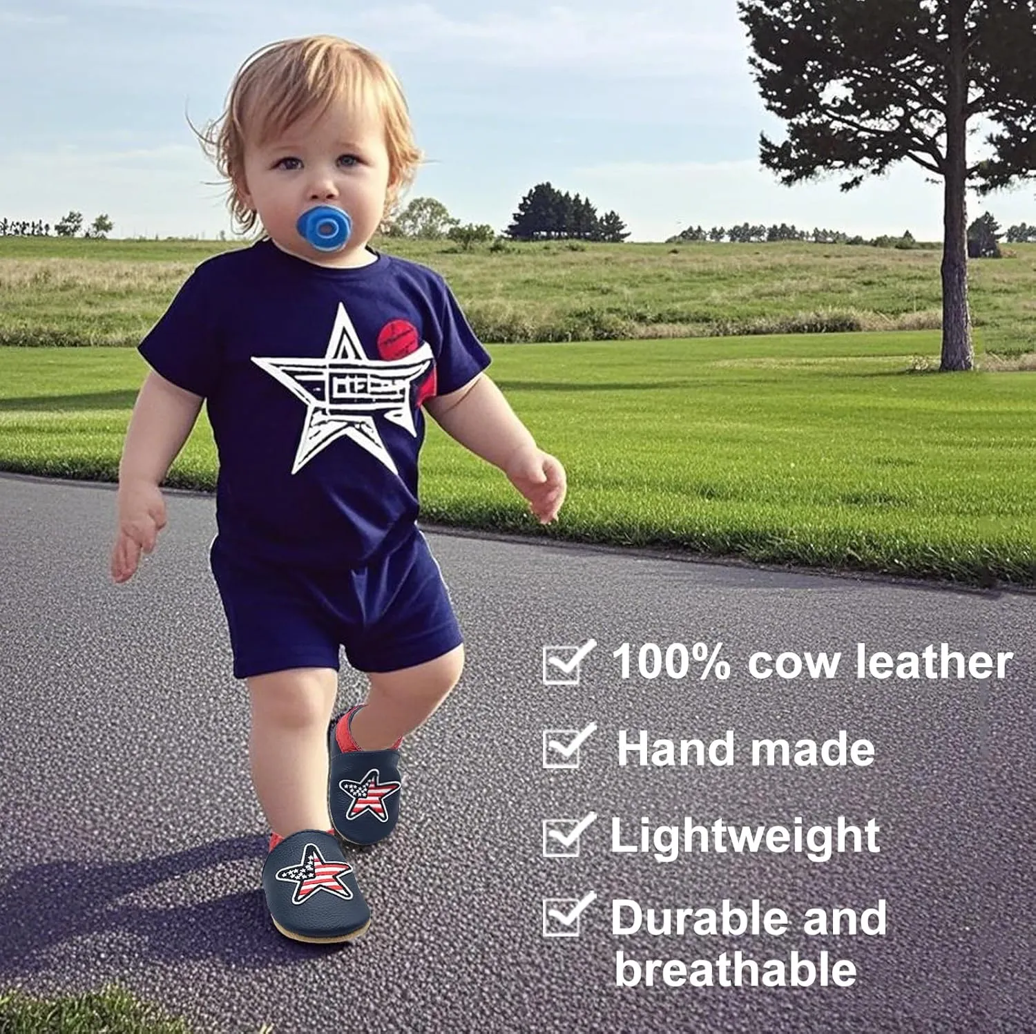 Owlowla Baby Soft Sole Leather Crib Shoes Infant Toddler Pre-Walker Shoes Boy Girl …