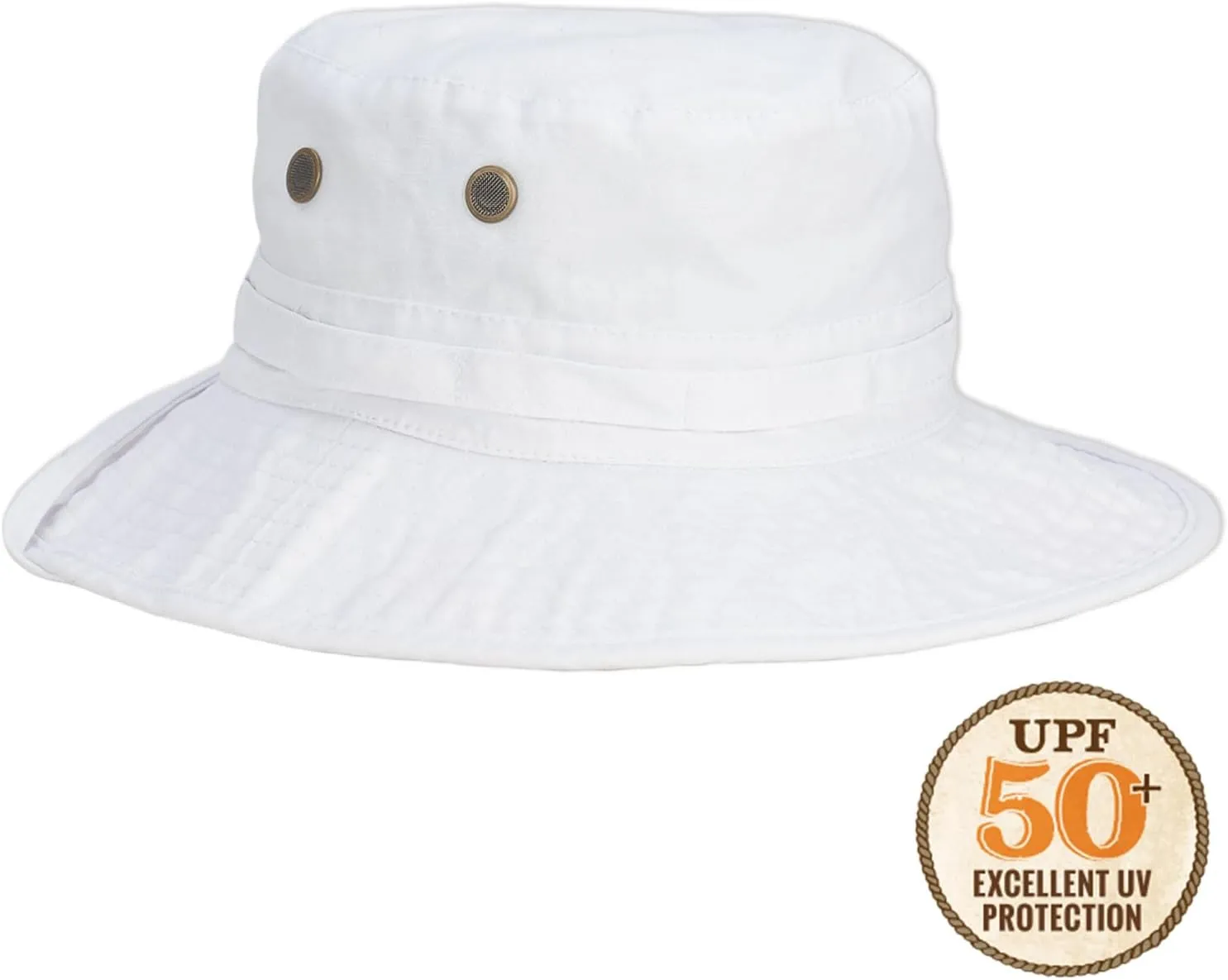 Panama Jack Women's Bucket Hat - Palm Print Underbrim, Packable, Adjustable, UPF (SPF) 50  UVA/UVB Sun Protection, 3" Brim